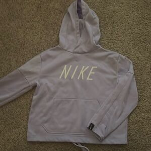 lilac Nike cropped sweatshirt